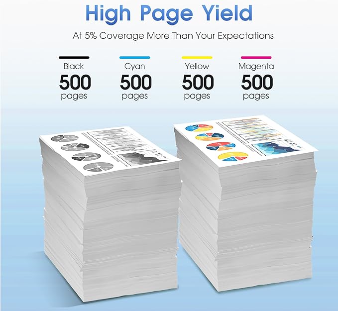 LC401XL Ink Cartridges for Brother LC401XL LC401 Ink High Yield Work for Brother MFC-J1010DW MFC-J1170DW MFC-J1012DW DCP-J1140DW MFC-J1800DW Printer (1 Black 1 Cyan 1 Magenta 1 Yellow, 4 Pack)