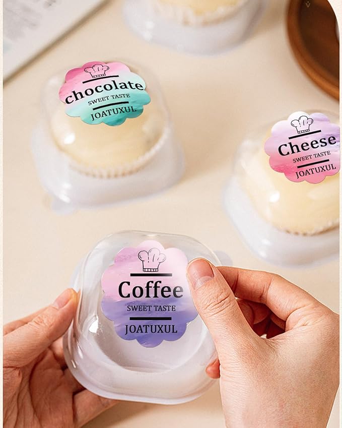 2''2'' Flower Thermal Sticker Labels, 500 Self-Adhesive Direct Thermal Labels/1 Roll, Multi-Purpose for DIY Logo Design, Name Tag, QR Code, Nebula