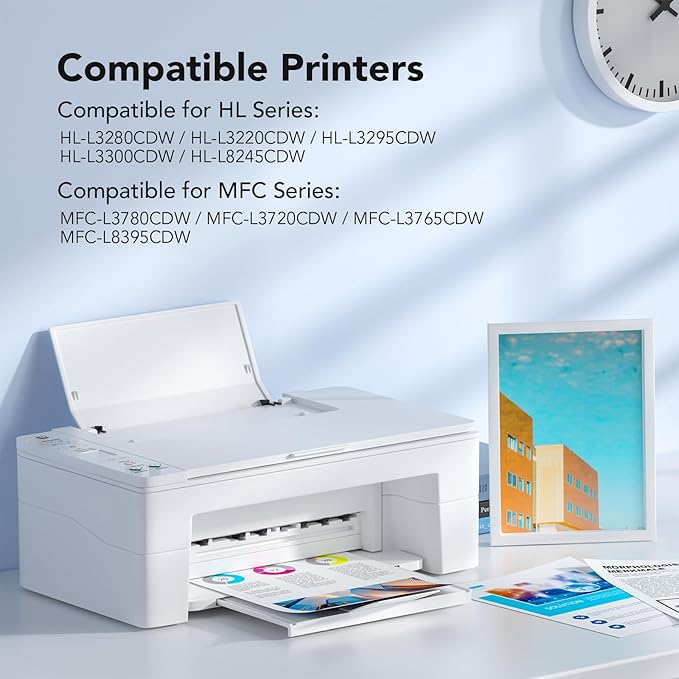 TN229XL Toner Cartridges Replacement for Brother TN229XL Toner Cartridges and for Brother 229xl Toner cartridges 4 Pack Use with MFC-L3780CDW HL-L3280CDW HL-L3220CDW HL-L3295CDW Printer