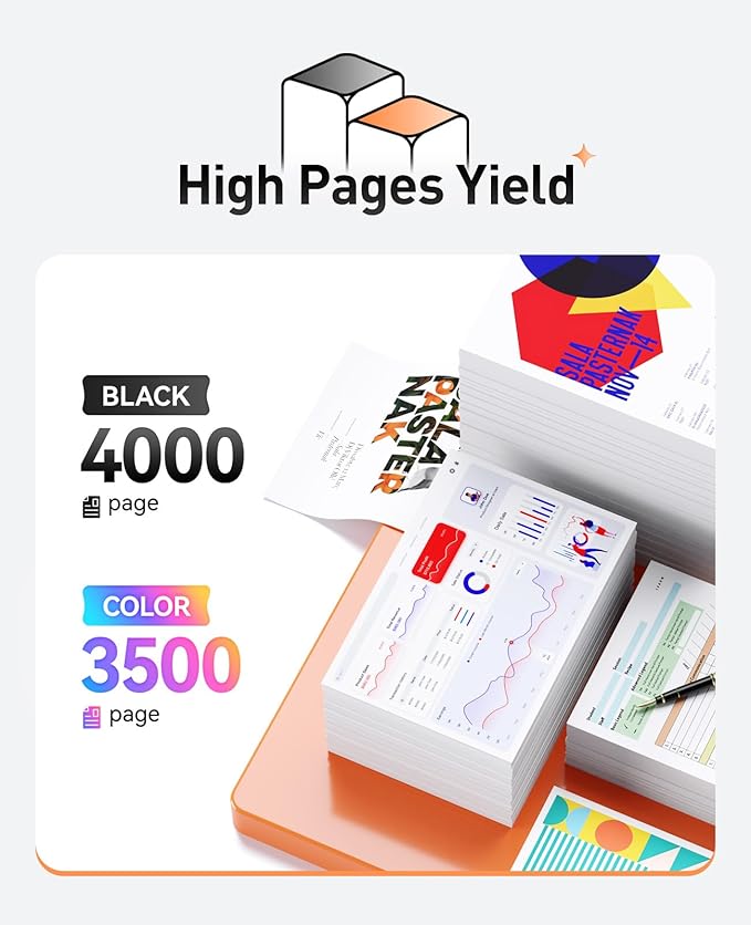 TN336 Toner Cartridge 4-Pack High Yield with Chip Replacement for Brother TN-336 Toner Cartridges Compatible with Brother HL-4150CDN L8250CDN MFC-9460CDN L8850CDW DCP-9055CDN 9270CDN L8400CDN Printer