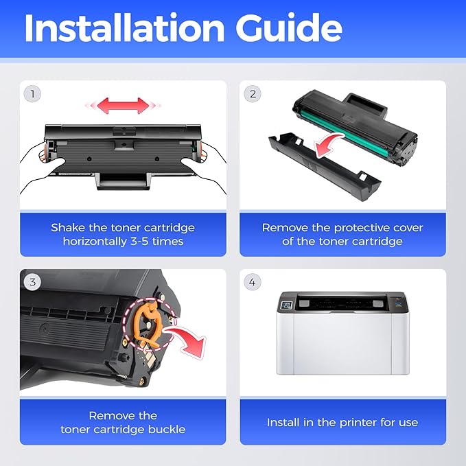 MLT-D111S Toner Cartridge High Yield Black 2-Pack Compatible for Samsung MLT-D111S 111S MLT111S D111S for Samsung Xpress M2020W M2070FW M2070W M2020 M2024W M2074FW M2070F M2022 M2026 M2070 Printer Ink