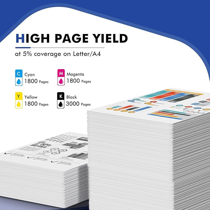 TN-431 TN431 4-Color Toner Cartridge Set 4 Pack Compatible for Brother TN431 TN 431 TN-431 TN431BK for Brother MFC-L8900CDW HLL8360CDW HLL8260CDW MFCL8610CDW HLL8360CDWT Printer Ink (BCYM)