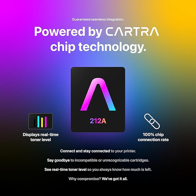 212A W2120A Black Toner Cartridge for HP Color Laserjet Enterprise Flow MFP M578c, M578z M554dn, M555dn, M555x, M578dn, M578f, M578, M554, M555 Series (212A Black (W2120A))