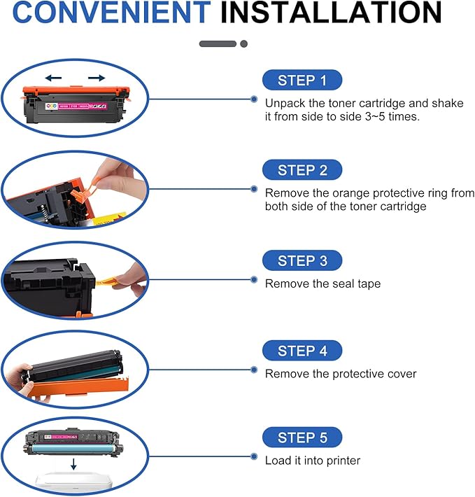 213X Magenta Toner Cartridge(with Chip) W2133X Compatible with 213X for Enterprise 5700dn 6700dn 6701dn, MFP 5800 6800, Flow MFP 5800 6800(1Pack, Magenta)