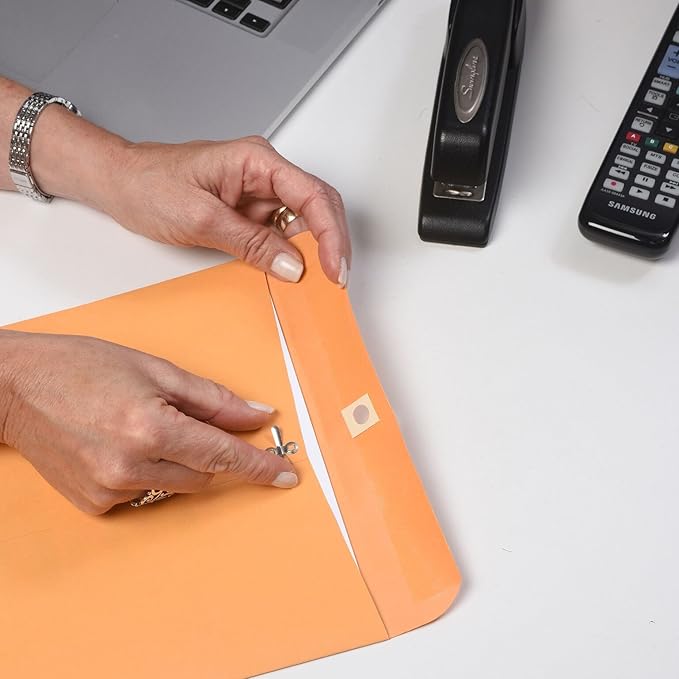 Quality Park 4 x 6-3/8 Clasp Envelopes, Clasp and Gummed Closures for Storing or Mailing, 28 lb Kraft, 100 per Box (QUA37815)