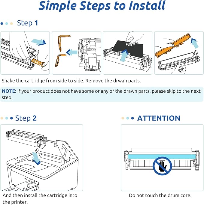 INK E-SALE 071H 071 High Capacity Toner Cartridge Replacement for Canon 071 071H Black Toner use for Canon imageCLASS LBP122dw MF273dw MF275dw MF272dw LBP120 MF270 Printer (Black,2-Pack)
