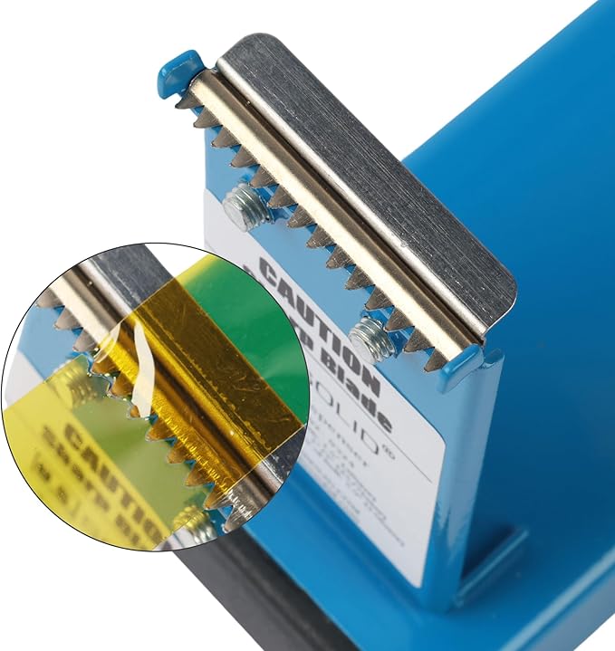 U.S. Solid Desktop Multi-Roll Tape Dispenser - 1.5 Inch Wide, 1 or 3 Inch Core, Iron, Blue