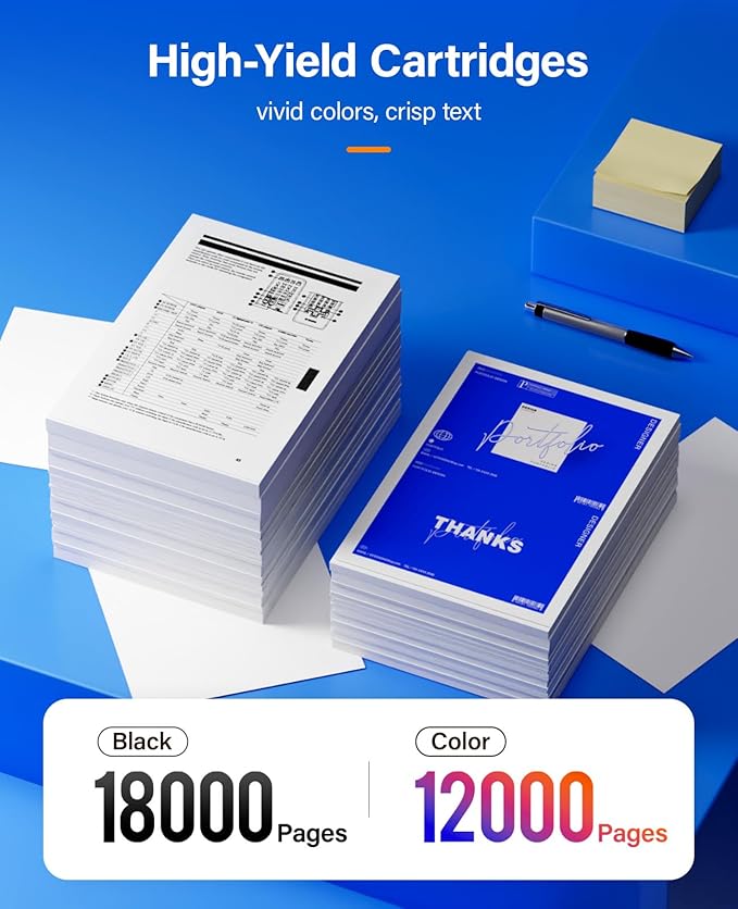 5130 Toner Cartridge Set 4-Pack High-Capacity Replacement for Dell 330-5850 330-5846 330-5843 330-5852 Compatible with Dell 5130 5130cdn 5120cdn 5140cdn Color Laser Printers(Black Cyan Magenta Yellow)