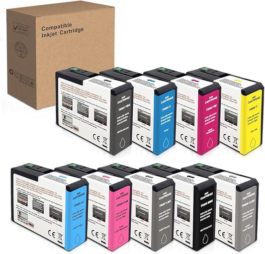 T850 Ink Cartridge Remanufactured T8501 T8502 T8503 T8504 T8505 T8506 T8507 T8508 T8509 Ink Cartridge Replacement for Surecolor P800 Printer(9-Color)
