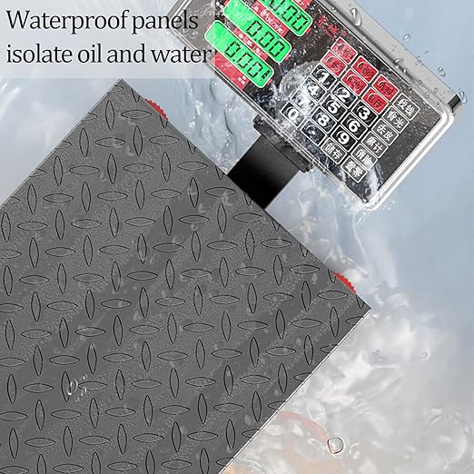 660lb Industrial Floor Platform Scale with 90°-135° Rotate Double Sided Display Weight Computing Digital Scale Platform Scale LB/KG for Luggage Shipping Package Computing