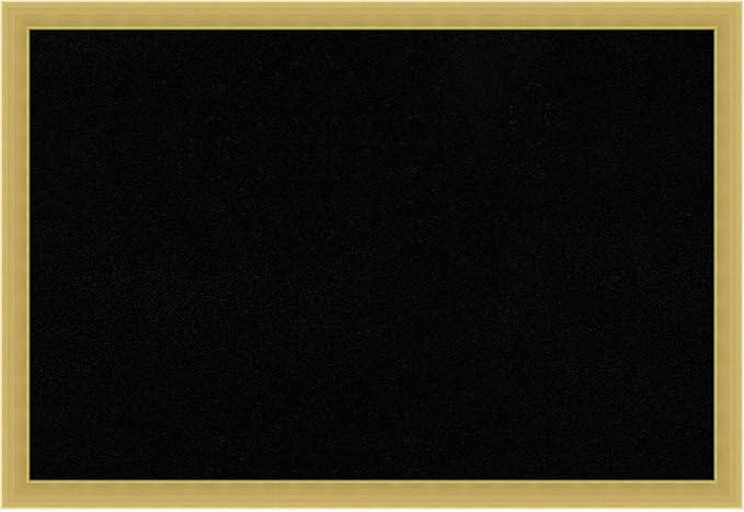 Amanti Art Black Cork Board for Wall, 13x19 Vision Board with Gold Wood Frame, Small Corkboard Office Decor for Home Organization, Modern Corkboard Pinboard to Display Items for Home Organization in