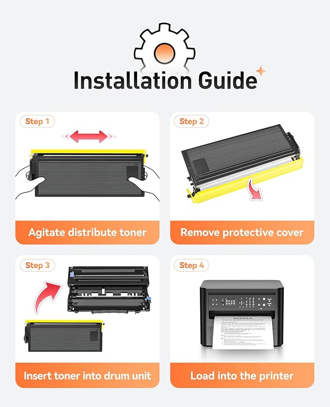 TN460 Toner Cartridge Black 1-Pack Replacement for Brother TN-460 TN430 TN-430 Compatible with Brother Intellifax-4100e 4750e 5750e HL-1240 DCP-1200 1400 8350 MFC-8300 MFC-8500 MFC-9600 P2500 Printer