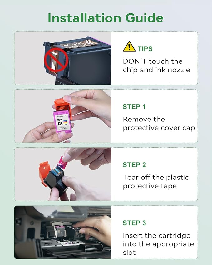 64XL Black and Color Ink Cartridge Remanufactured Replacement for HP Ink 64 HP64 HP64XL Combo Pack Compatible with HP Envy Photo 7800 7855 7858 7100 7155 6200 6255 Tango X Series Printers