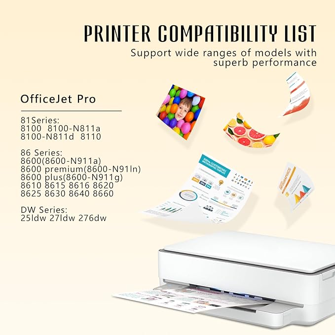 Printer Ink 950XL 951XL 8600 Ink Cartridges Combo Pack Compatible for HP 950 951 XL Ink Cartridges Combo Pack with HP OfficeJet Pro 8600 8610 8615 8620 8100 8630 8660 8640 276DW 251DW
