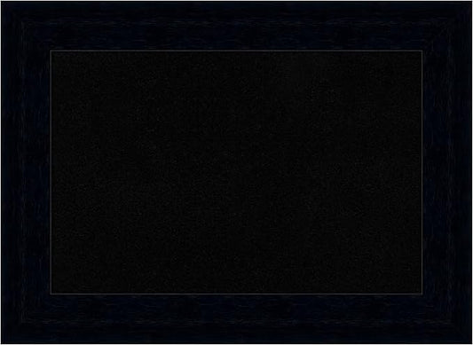 Amanti Art Black Cork Board for Wall, 16x22 Vision Board with Black Wood Frame, Small Corkboard Office Decor for Home Organization, Modern Corkboard Pinboard to Display Items for Home Organization in