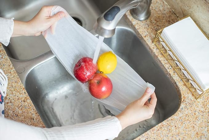 100 Paper Towels Cloth-Like Hand Tissue Paper Napkins, Disposable Hand Towels for Bathroom Guests, Disposable Face Towel for Guest, Washcloths or Dinner Napkin, Made in USA, White