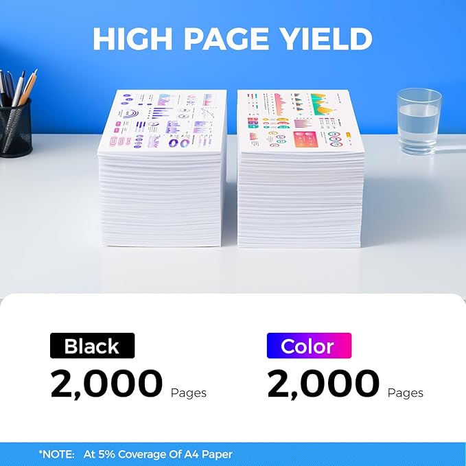 1320 1320C 1320CN Toner Cartridge Set 4-Pack Replacement for Dell 1320C 310-9058 310-9060 310-9062 310-9064 KU052 KU053 KU054 KU055 Toner Compatible with Dell Color 1320 1320C 1320CN Laser Printer Ink