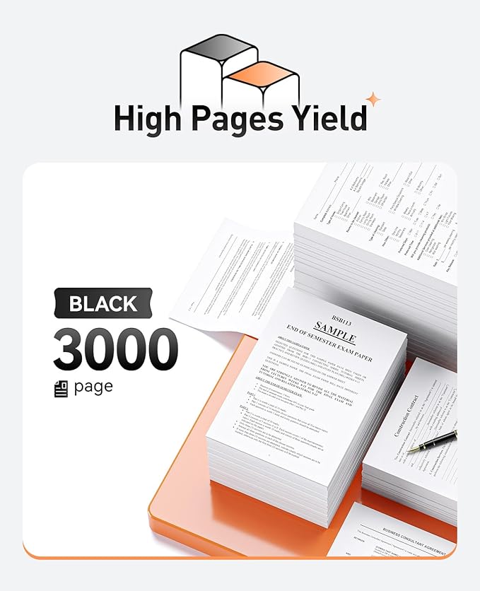 TN820 Toner Cartridge High Yield Black 2-Pack Compatible with Brother TN-820 TN850 TN820 TN890 HL-L6200DW L6200DWT L5100DN L5200DW L6400DW MFC-L5800DW L5700DW L6700DW L6800DW DCP-L5600DN Printer Ink