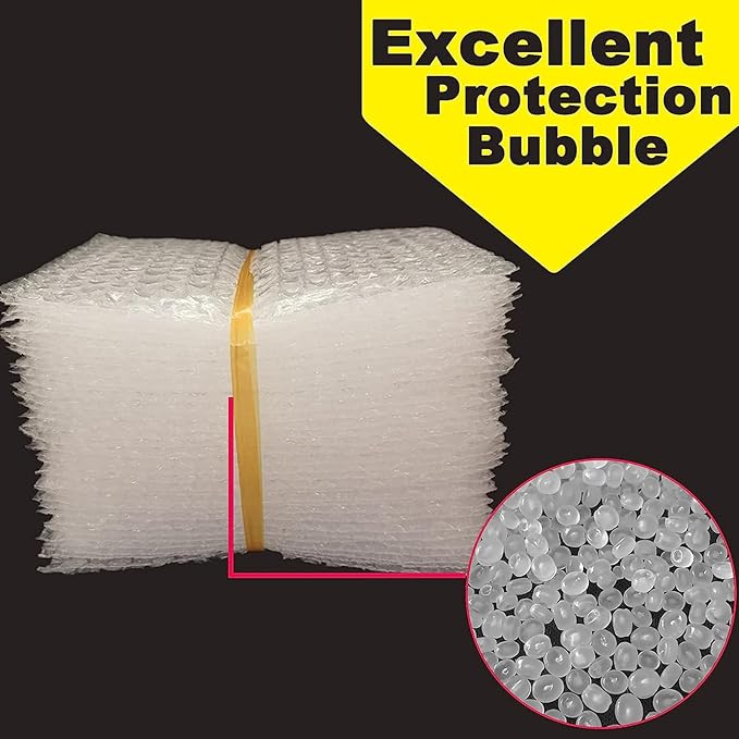 200Pcs Clear Bubble Out Bags, 15x20 CM Bubble Pouches Bags for Shipping, Double Wall Cushioning Wrap Bags for Moving Packaging Storage Fragile China Dishes Electronic Item