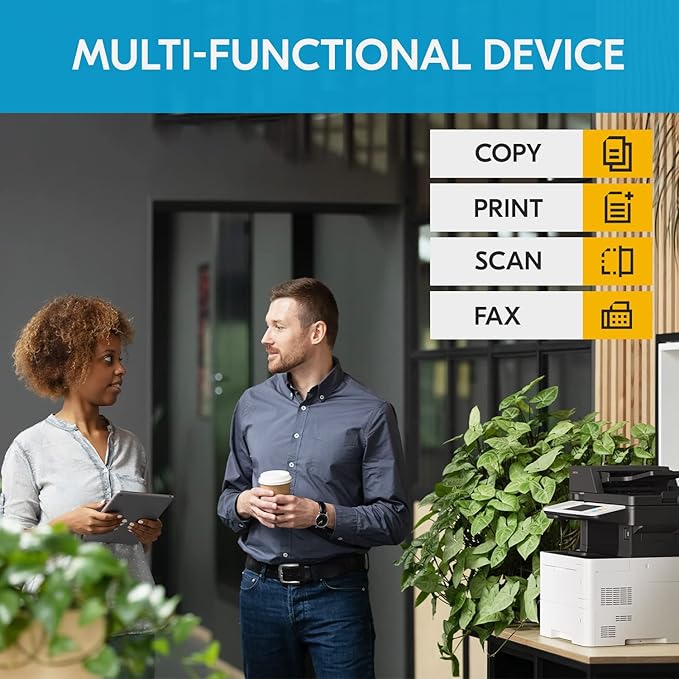 KYOCERA ECOSYS MA4500ifx All-in-One Monochrome Laser Printer (Print/Copy/Scan/Fax), 47 ppm, Up to Fine 1200 dpi, Gigabit Ethernet HyPAS Capable, 7 inch Touchscreen Panel, 512 MB