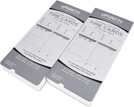 100 uPunch Time Cards for HN4000