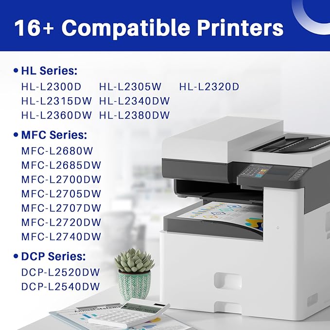 TN660 Toner Cartridge Replacement for Brother TN 660 TN-660 TN630 TN-630 Compatible with HL-L2300D HL-L2305W HL-L2320D HL-L2340DW HL-L2360DW HL-L2380DW DCP-L2540DW Printer(2 Pack, Black)