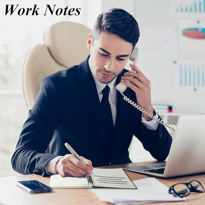 12 Pack Small Spiral Notebook A5 Lined College Ruled Spiral Journal Notebook 5.5 x 8.3 Inch Kraft Cover, 120 Pages for Work Students Office Business(Brown, Black)