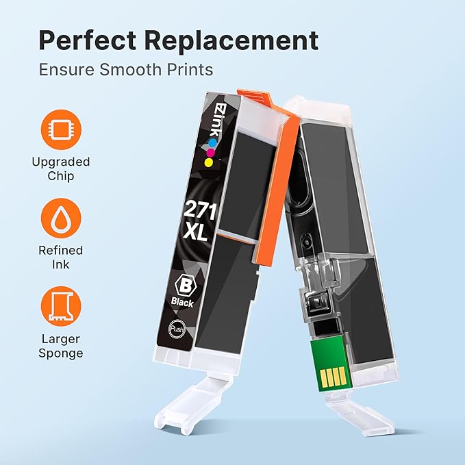 E-Z Ink Compatible Ink Cartridge Replacement for Canon PGI-270XL CLI-271XL PGI270 XL CLI271 XL Compatible with MG5720 TS6020 TS9020 (4 Large Black,4 Small Black,4 Cyan,4 Magenta,4 Yellow) 20 Pack