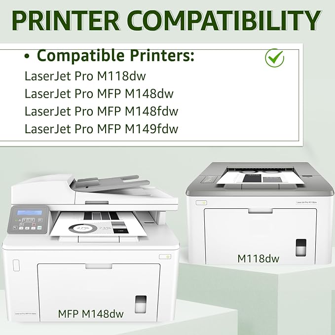 greencycle CF294A Toner Cartridge Replacement Compatible for HP 94A Black Toner Cartridge Work with Laser Jet Pro M118dw MFP M148dw M148fdw M149fdw Printer Ink Cartridge(4PCS)