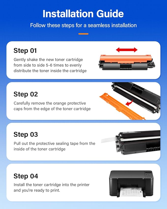17A High Yield Toner Cartridge (Black 2-Pack) with chip Replacement for HP 17A CF217A Toner Compatible with HP Laserjet Pro MFP M130a M130fn M130fw M130nw M102a M102w Printer M130 M102 Ink All-in-One