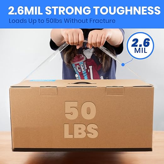 ADHES 96 Rolls Packing Tape with Dispenser Gun, 2.6 Mil Heavy Duty Packaging Tap for Shipping, Moving and Storing, 1.88 Inch x 55Yards, Super Clear