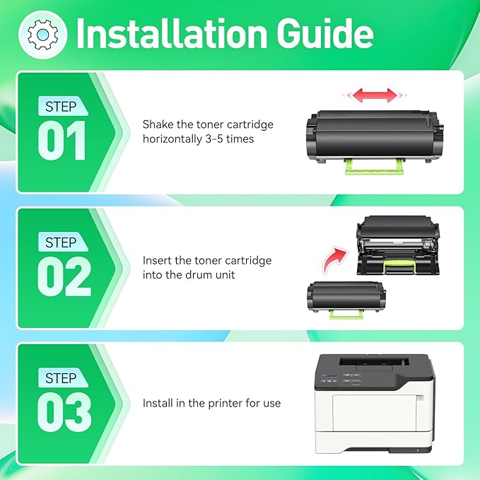 56F0Z00 Imaging Unit Replacement for 56F0Z00 Drum Unit Compatible with Lexmark MS321 MS421 MS521 MS621 MX521 MX522 MX622 MS622 MX321 MX421 B2338 B2442 B2546 B2650 MB2338 MB2442 MB2546 MB2650 Printer