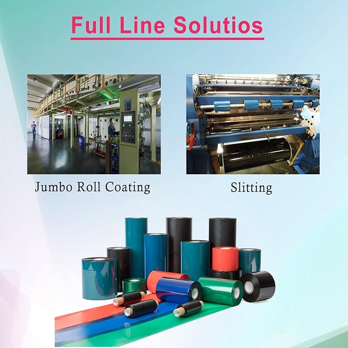 4.33'' x 1476' Premium Resin Enhanced Wax Ribbon, 110mm x 450m Black Thermal Transfer Ribbon, Barcode Thermal Label Printer Ribbon, CSO-Ink Outside, 1'' Core for Zebra, TSC, GoDex, Citizen (1 Roll)