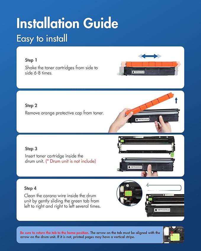 TN229XL TN229 Toner Compatible for Brother TN229 Toner Cartridges Works for Brother MFC-L3780CDW HL-L3280CDW HL-L3220CDW MFC-L3720CDW , TN229XL 4 Pack