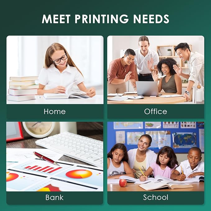 62XL 62 XL Ink Cartridges Black and Color for 62 Ink Cartridge Combo Pack Works with Envy 7640 5660 5540 7645 5661 for OfficeJet Mobile 250 200 258 for OfficeJet 5740 5745 8040 Printer(2-Pack)