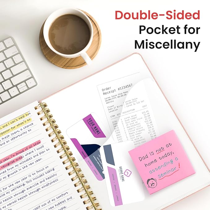 Taja Lined Spiral Journal Notebook for Work, 6 Pack, 140 Pages, College Ruled Hardcover Notebook Journal for Women, 6 Pcs, Journals for Writing, A5(6"x8") - Pink