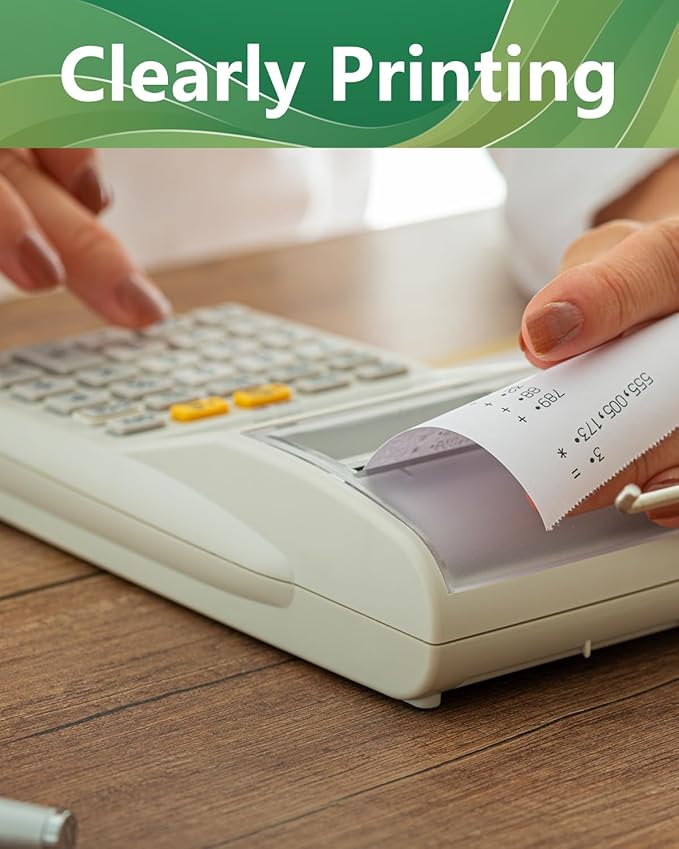 5 Packs IR40T Calculator Ink Roller Printer Ribbon IR-40T CP13 MP-12D PR-42 IR-40T, Black & Red Compatible with Casio HR-100TM HR-150TM HR-170RC, Sharp EL-1750V EL-1801V