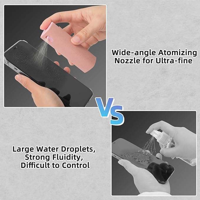 Screen Cleaner Kit 4 Pcs, 3-in-1 Touchscreen Mist Cleaner Spray and Microfiber Cloth, Electronic Screen Mist Cleaning Kit for All Phones, Laptop and Tablet Screens, TV Monitor, Car Screen