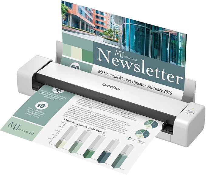 Brother DS-740D Duplex Compact Mobile Document Scanner (Renewed Premium)