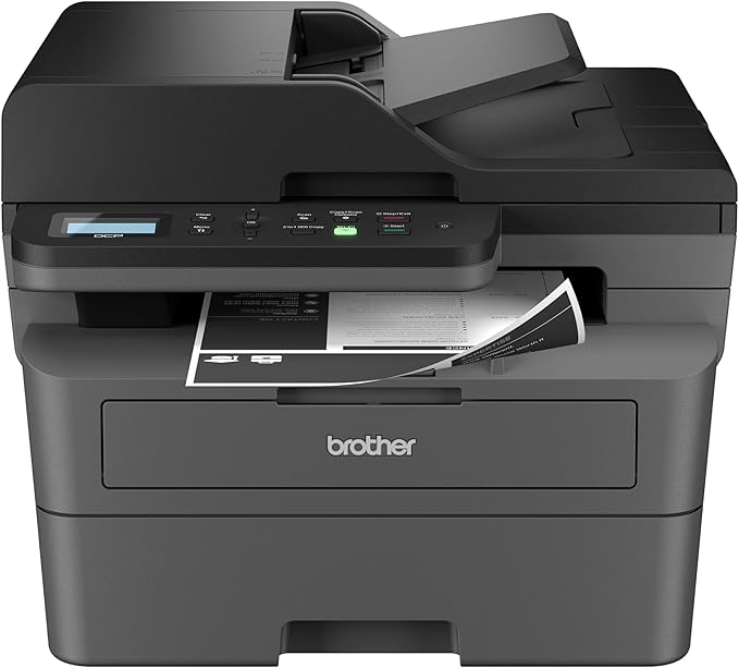 Brother DCP-L2640DW Wireless Compact Monochrome Multi-Function Laser Printer with Copy and Scan, Duplex, Black & White Output | Includes Refresh Subscription Trial(1), (Renewed Premium)