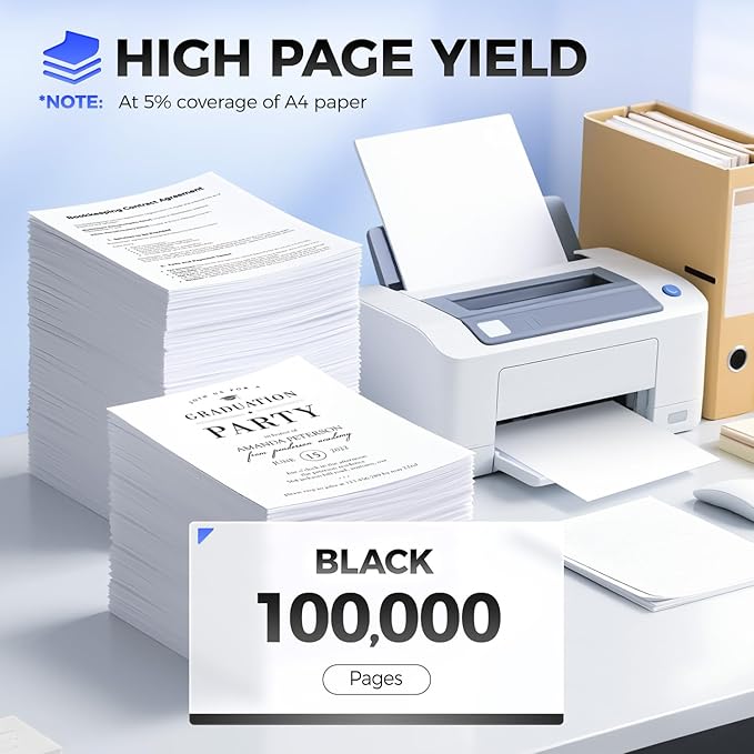 24B6025 Imaging Unit (Not Toner) Black 1-Pack High Yield Replacement for Lexmark 24B6025 Drum Unit Compatible with Lexmark M5155 M5163 M5170 XM5163 XM5170 XM5263 XM7155 XM7155X Printers(100,000 Pages)