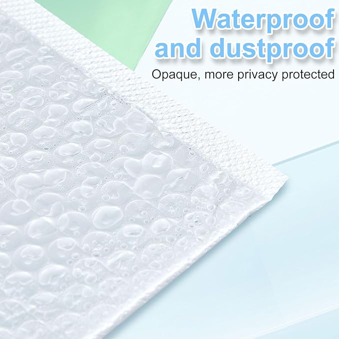 Ireer 20 Pack Large Bubble Mailers 12 x 16" Poly Padded Envelopes Cushioned Mailing Envelopes Bubble Padded Mailers Self Adhesive Waterproof Shipping Bags for Business Christmas Party Gift Packaging