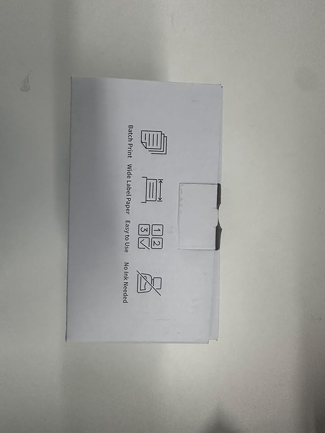 Phomemo M250 3 Inch Label Maker Machine with Tape, 2025 Upgrade Portable Barcode Label Printer for Business, Home, Logo Label, Thermal Address Label Maker with 100 Labels, 40x30mm