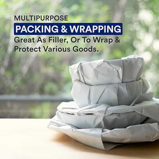 BOX USA Packing Paper Roll 1440'L x 48"W - 1,000 Sheets 17” Long Equivalent - Large White Newsprint for Shipping, Packaging, Storage and Moving Supplies