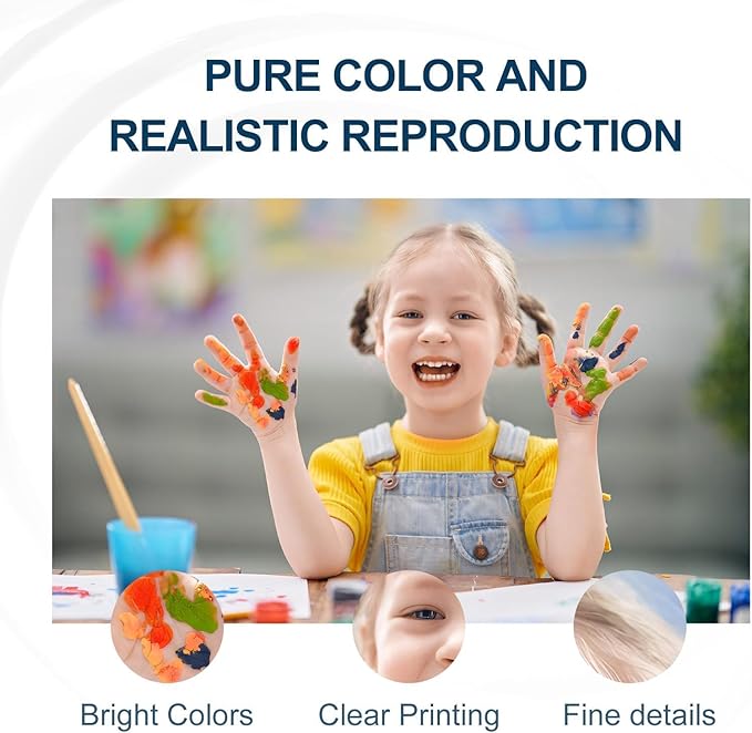 822XL Ink Cartridges Combo Pack Remanufactured Replacement for Epson 822XL Ink Cartridges 822XL Work for Epson WF-3820 Printer WF-4820 WF-4830 WF-4833 WF-3823 WF-4834 (5 Pack)