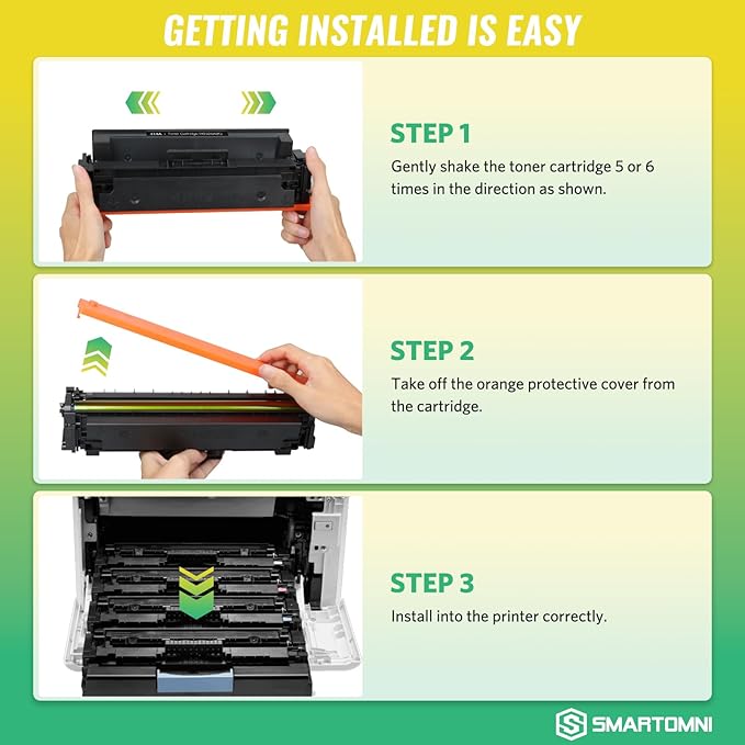 414A Toner Cartridges Black (with Chip) Works with Color Pro MFP M479fdw M479fdn M454dw M454dn M479dw M455dn M479 M454, Enterprise Laser Jet M455dn M480f Printer | W2020A 414X W2020X, Pack of 2