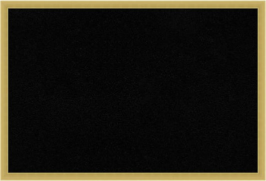 Amanti Art Black Cork Board for Wall, 17x25 Vision Board with Gold Wood Frame, Medium Corkboard Office Decor for Home Organization, Modern Contemporary Corkboard Pinboard to display items for home