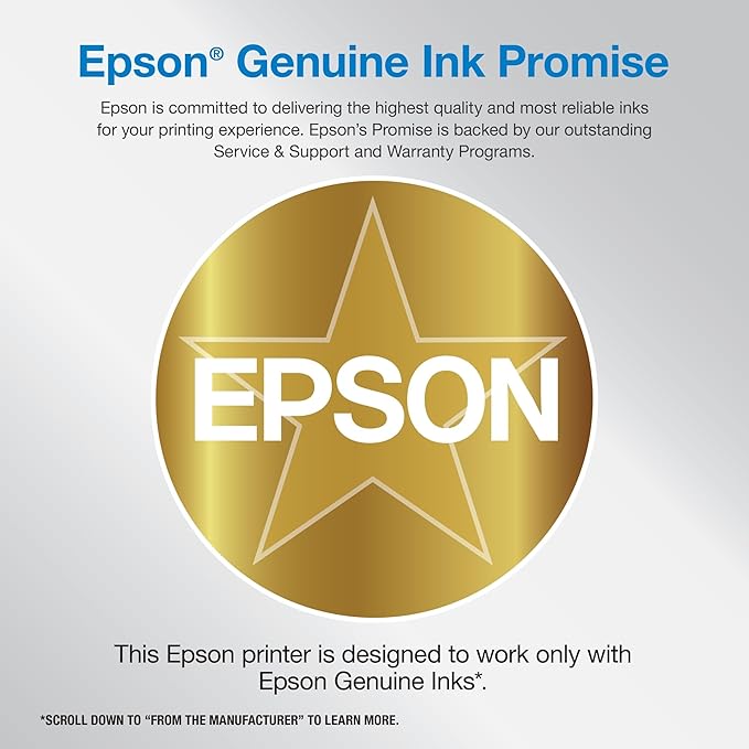 Epson Workforce Pro WF-4830 Wireless All-in-One Printer with Auto 2-Sided Print, Copy, Scan and Fax, 50-Page ADF, 500-sheet Paper Capacity, and 4.3" Color Touchscreen, Works with Alexa, Black, Large