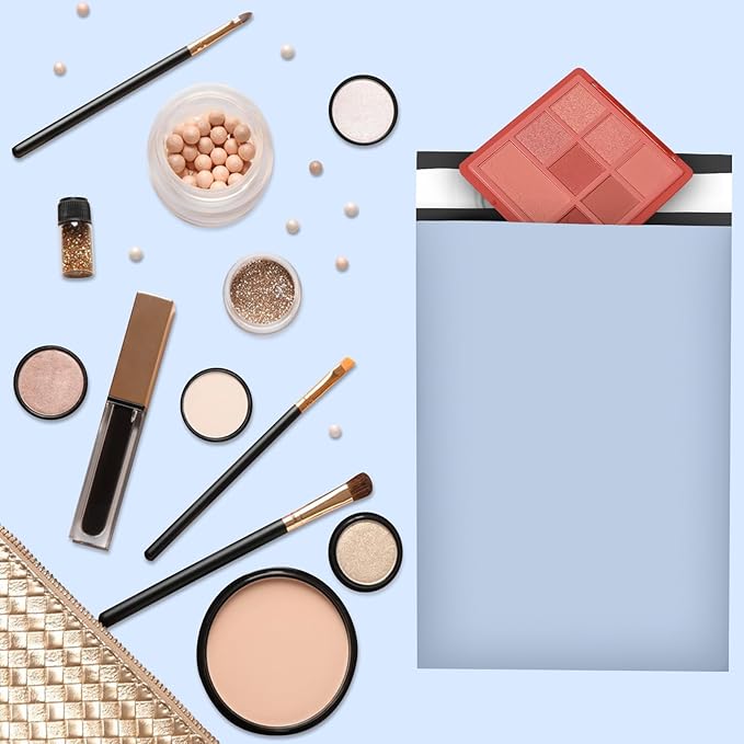 120PC Poly Mailers 6x9 Inch Light Blue Mailing Envelopes Bags Shipping Bags with Self Adhesive Waterproof and Tear-Proof Postal Bags