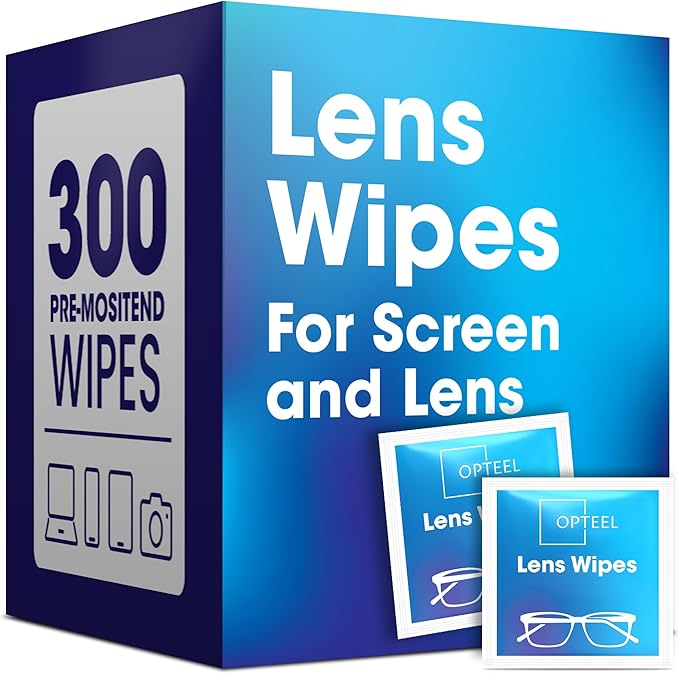 Screen Cleaner Wipes – Quick Dry, Streak-Free Screen Wipes for Electronics, Phones, Computers, Cameras, and All Lenses, Soft & Gentle, 300ct, Pre-Moistened & Individually Wrapped